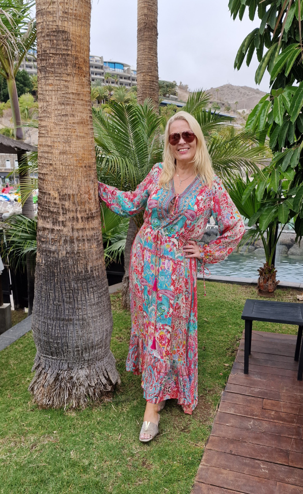 Valery Vain Riva Dress In Sunset FINAL SALE