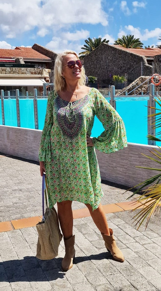 Valery Vain Sia Dress In Botanical main image 0