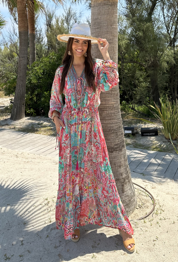 Valery Vain Riva Dress In Botanical